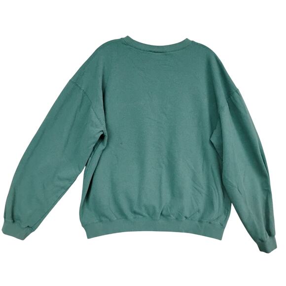 Soft As A Grape Sweatshirt Size Large Green with "Boston" Patched in White - Picture 4 of 9